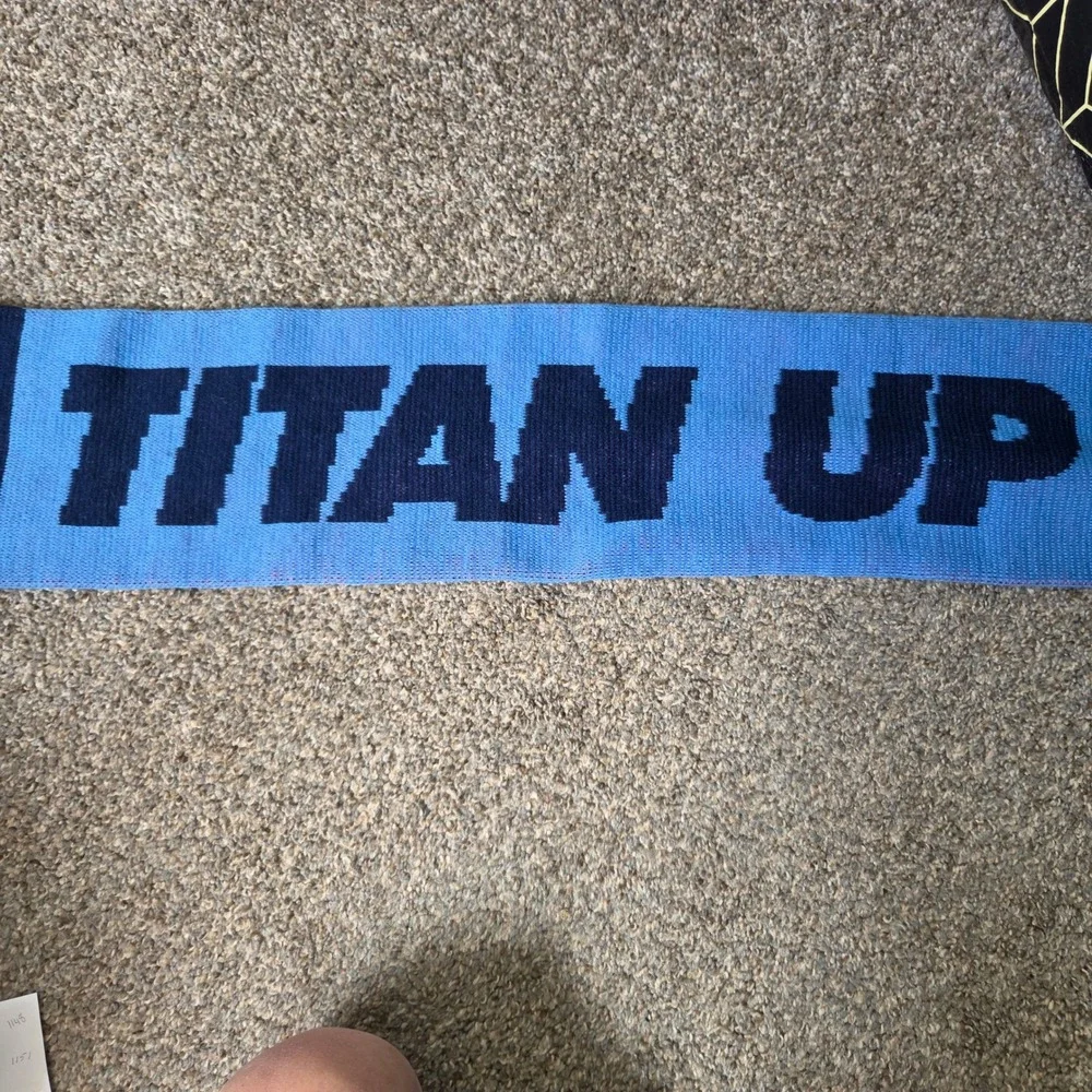 Tennessee Titans Scarf Titan Up Coca-Cola Kroger Blue Knit NFL Football MainGate